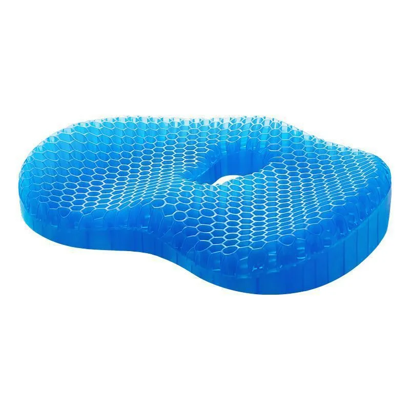Breathable Thick Honeycomb Gel Cooling Cushion, Silicone Ice Pad Long Sitting Mat for Office Home Commuter Car Chair Summer Use