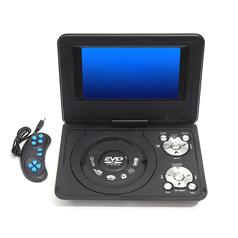 7.8Inch 16:9 Widescreen DVD player 270° LCD Screen Home Car TV DVD Player Portable VCD Compact Disc MP3 Viewer Game Function