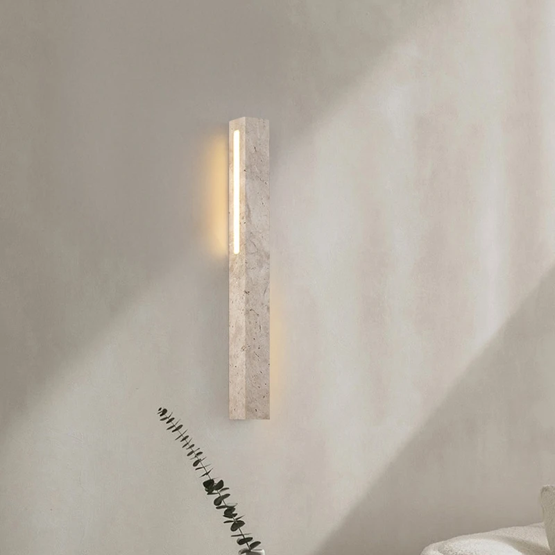 Cuboid Natural Stone LED Wall Lamp Atmosphere Lighting Marble For Foyer Bedroom Aisle Restaurant Hotel Sconce