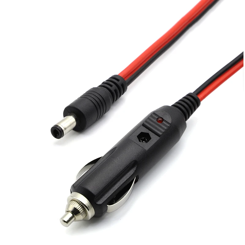 DC 12V 5A Car Cigarette Lighter Charger Cable With Fuse, Universal Power Adapter DC Plug 5.5x2.1mm Compatible with 5.5*2.5mm 1pc view 4