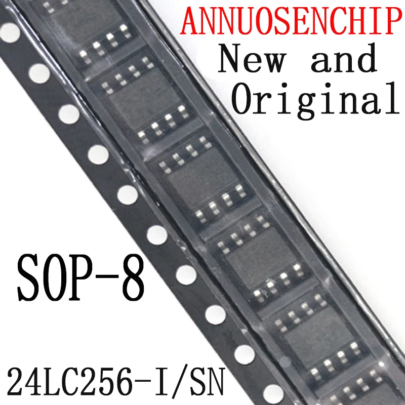 10PCS New And Original SOP 24LC256I SOP8 SMD 24LC256 SOP-8 24LC256-I/SN