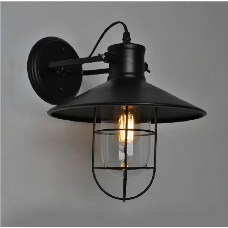 

American Wall Lamps Loft Industrial Vintage Loft Bedside Wall Light Edison Bulb Wall Lamp for Bar Cafe Free Shipping