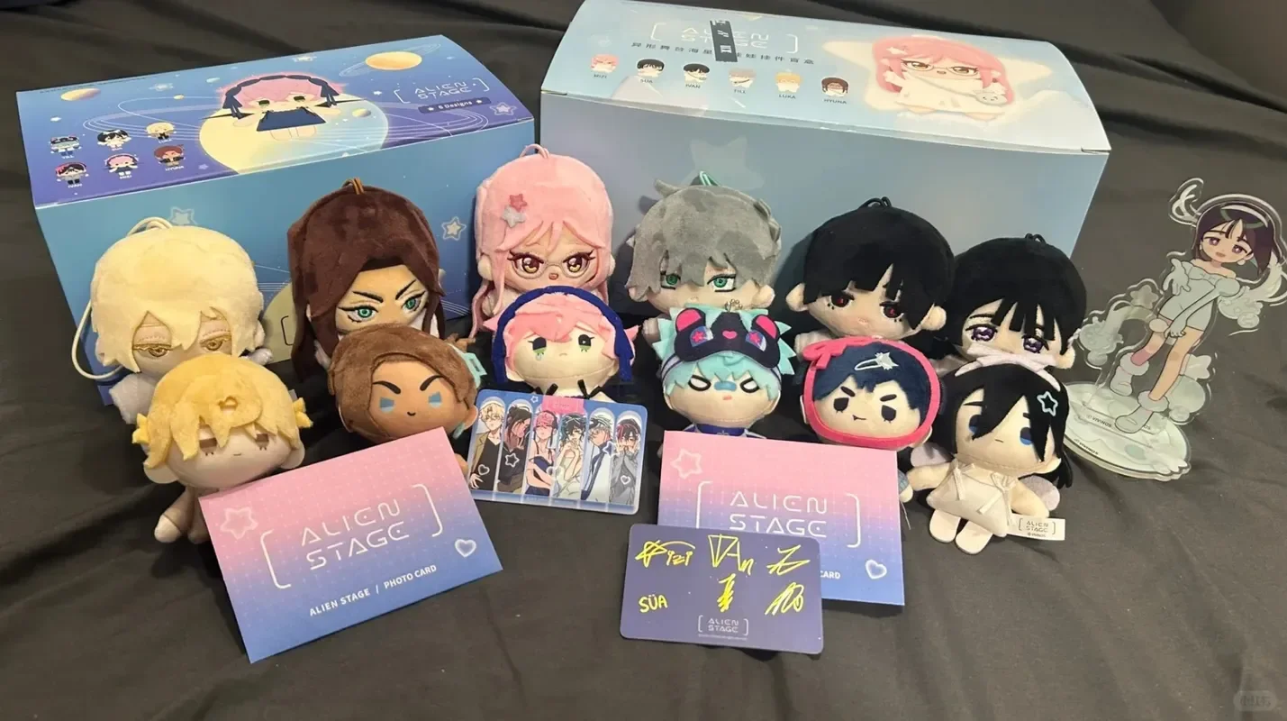 

Подлинная слепая коробка Alien Stage, мультяшная кукла Ivan Mizi, милый кулон, коробка-сюрприз, брелок для ключей, новая мини-кукла Alien Stage, подарок на день рождения