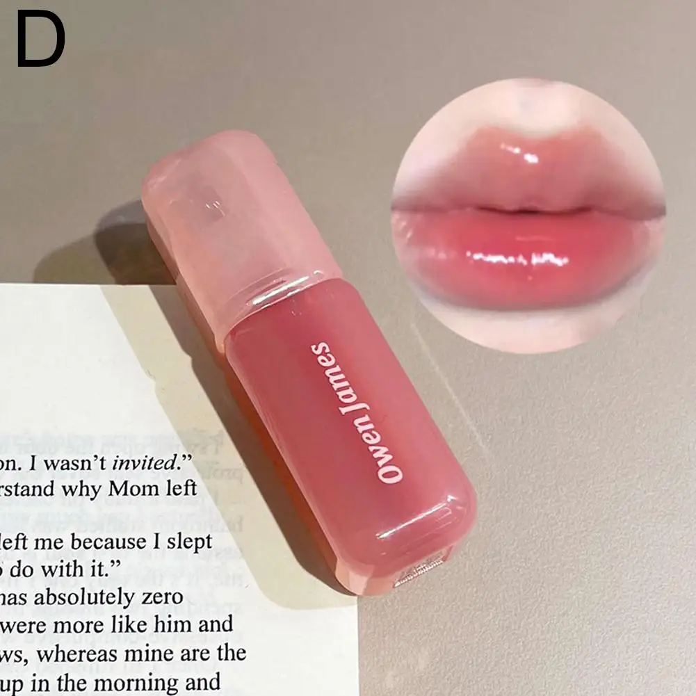 Pink Bear Water Essence Solid Lipgloss Moisturizing Mirror Lip Glaze Mirror Lip Gloss Lip Color for Women Beauty Cosmetics R8J5