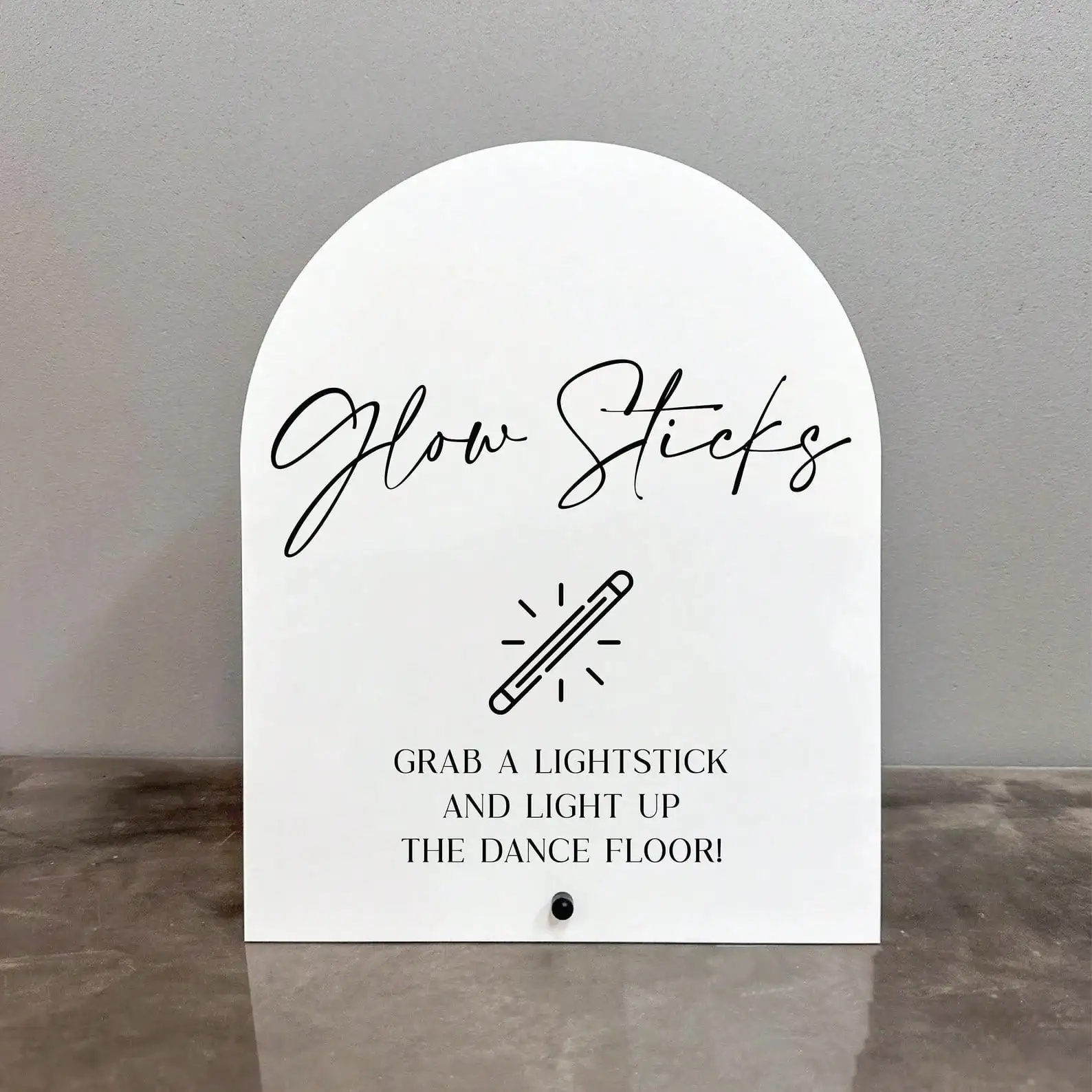 Glow sticks acrylic sign, Glow sticks Sign, Glow sticks wedding sign, Dance floor glow stick sign,Light up the dance floor