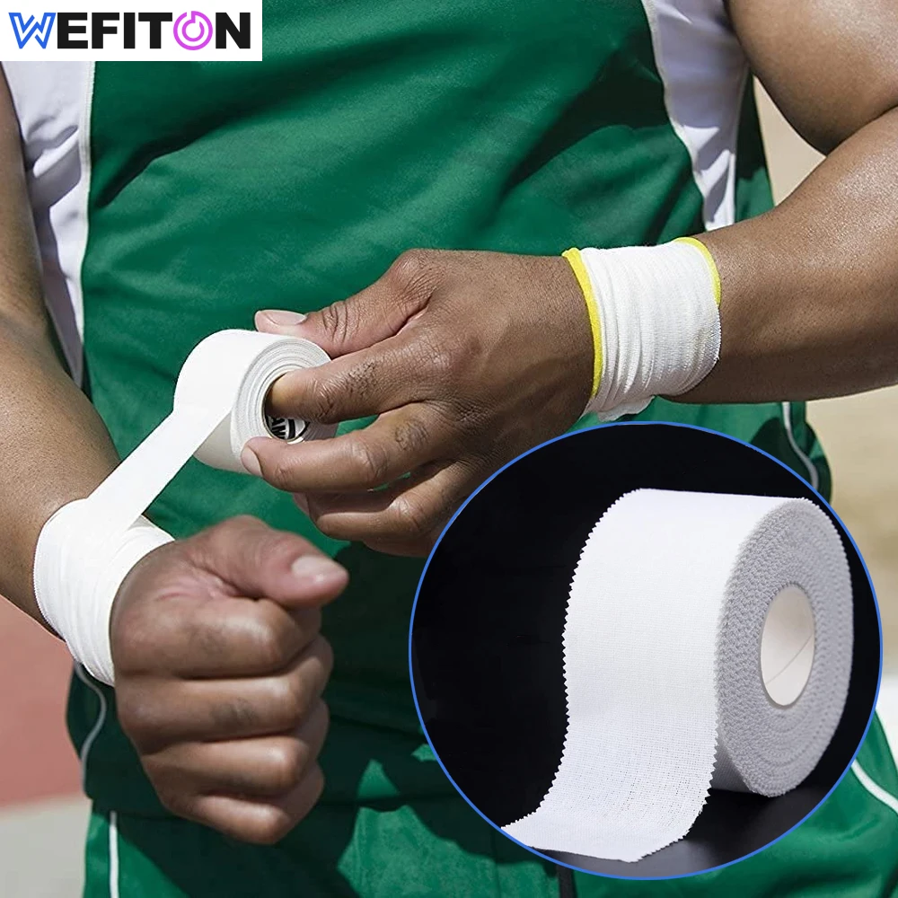 1 Roll White Bulk Athletic Tape - NO Sticky Residue & Easy to Tear - Perfect for Sports Athletes,Trainers,First Aid Injury Wrap