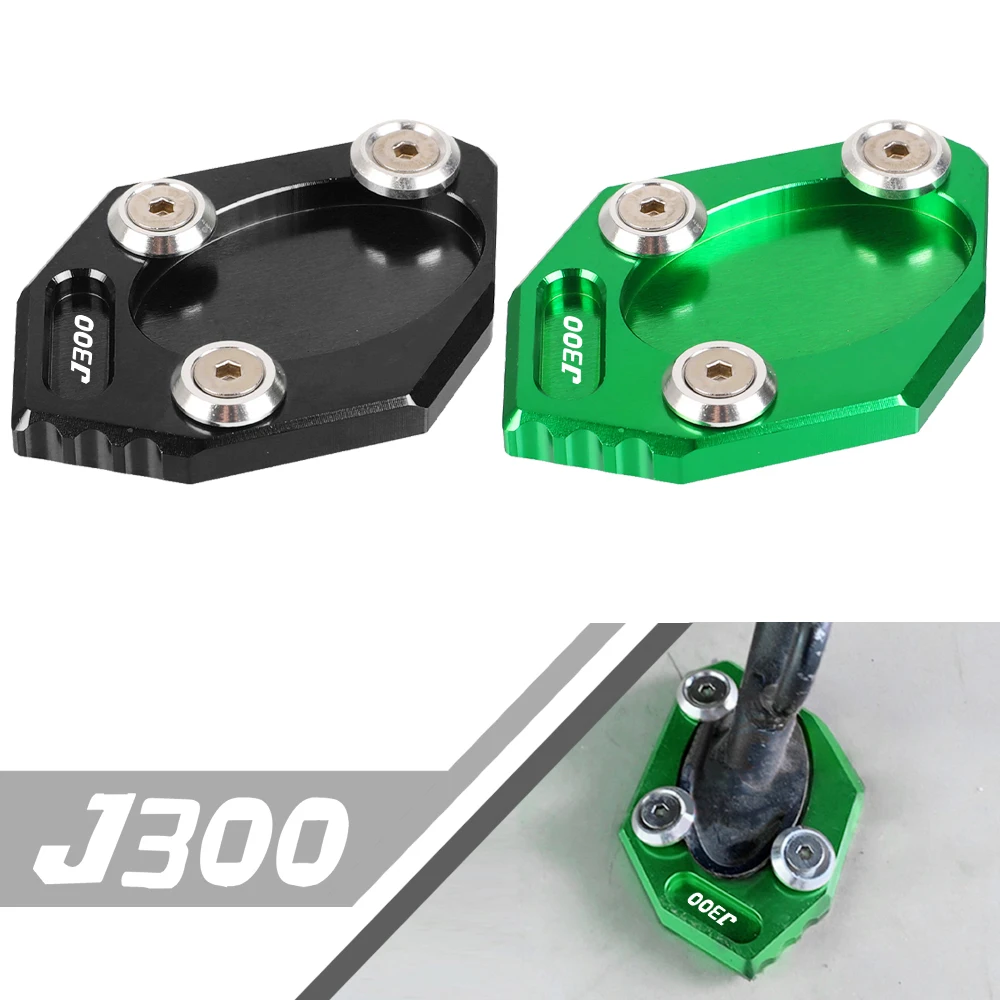 2024 Motorcycle Side Stand Pad Plate Kickstand Enlarger Support Extension For KAWASAKI Z1000SX J300 j300 j J 300 2011-2023 2022