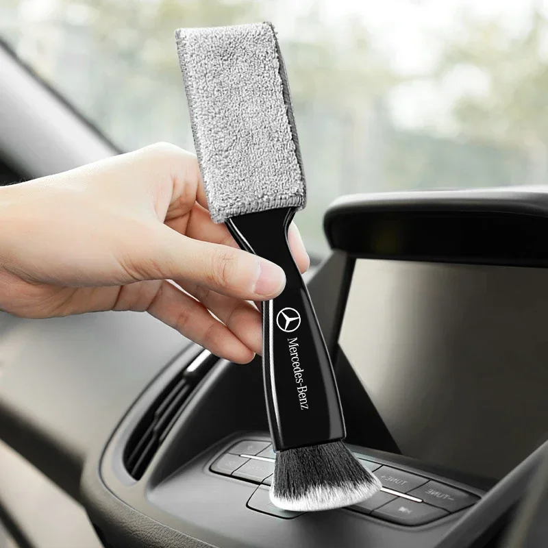 Car Air Conditioner Vent Cleaning Brush Auto Accessories Stickers For Mercedes Benz W204 W212 W176 GLC CLA GLA E C G M R S Class