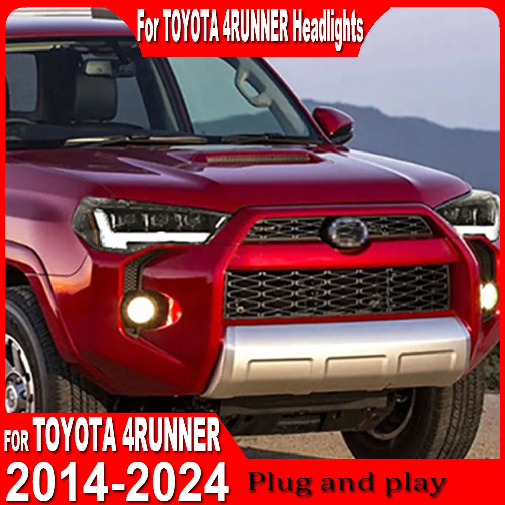 

Car Headlights For Toyota 4Runner 5th Gen 2014 2015 2016-2024 TRD Head Light Assembly Front Lamp Sequential Turning Signal DRL