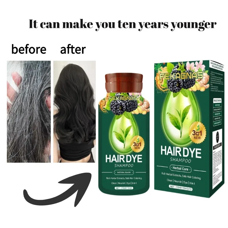 

Hair Shampoo3 in 1 Fast Hair Dye Herbal Formula Dyeing Gentle Formula Beauty Health Accessories Natual Black Body Wash 2024