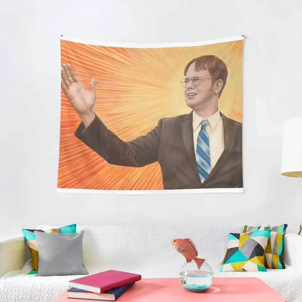 

Dwight Schrute The Messiah Tapestry Home And Comfort Decor Decorative Wall Mural Cute Room Things For Bedroom Tapestry