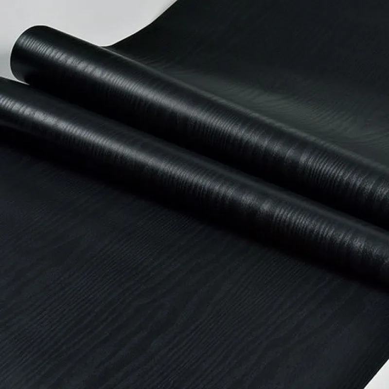 Black Self-adhesive Wallpaper Hotel Restaurant Wall Background Wall Decoration Furniture Renovation Self-adhesive PVC Stickers