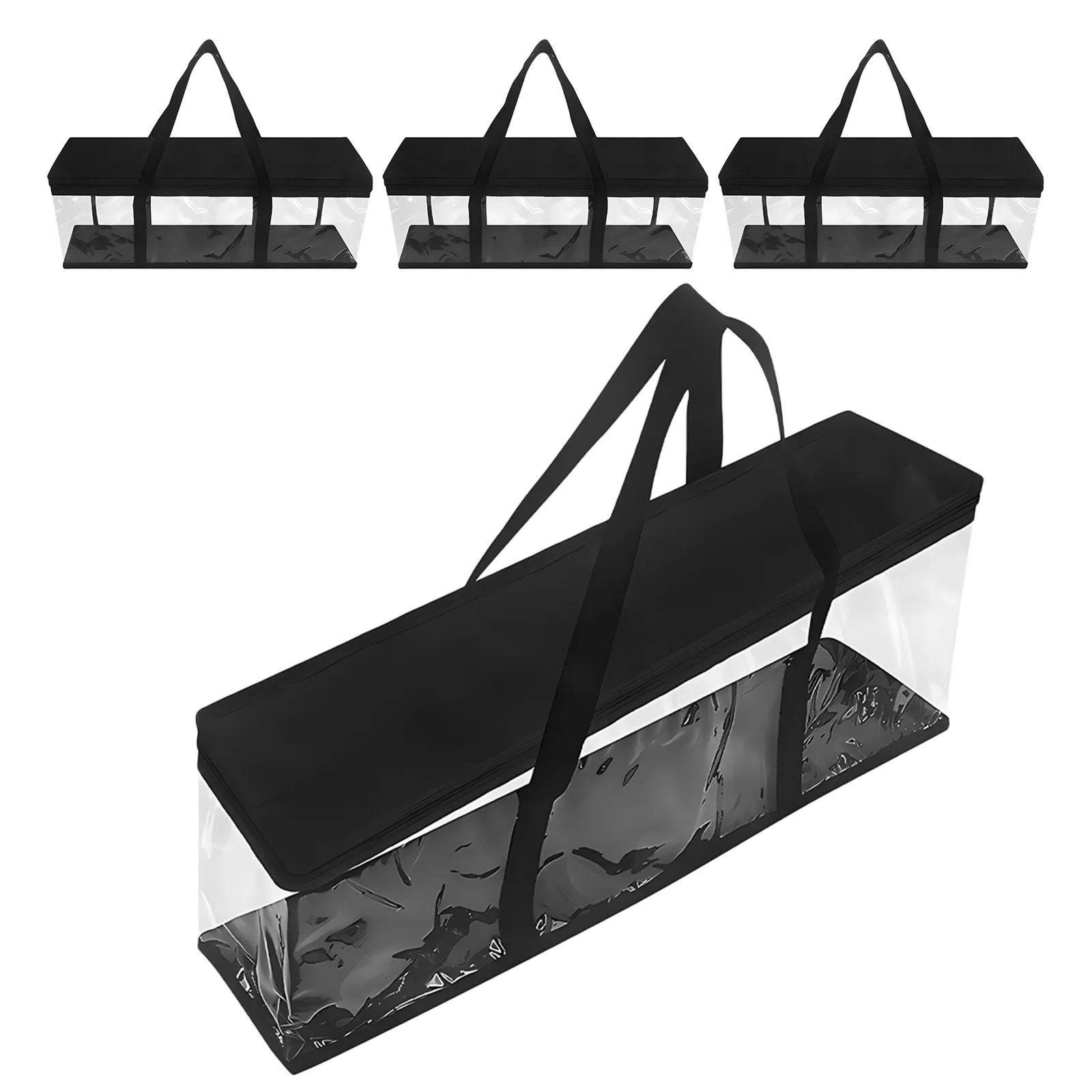 4Pcs Storage Bags Large Capacity Cd Dvd Organizer Portable Carrying Case for Vinyl Record Games 60x22x15cm