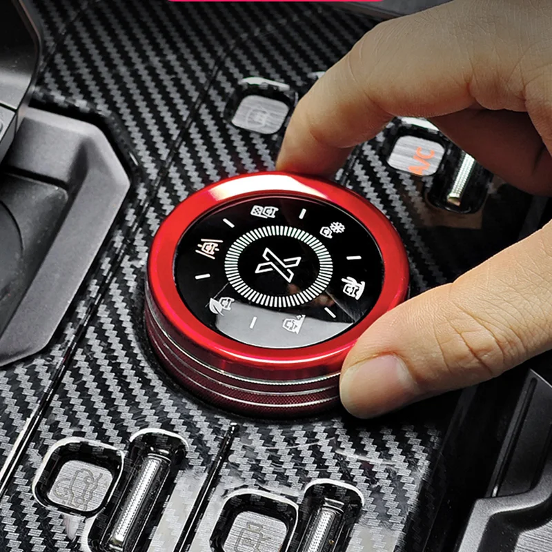 1PC Central Control Gear Knob Decorative Ring Trim for Chery Jetour Traveller T2 2023-2026
