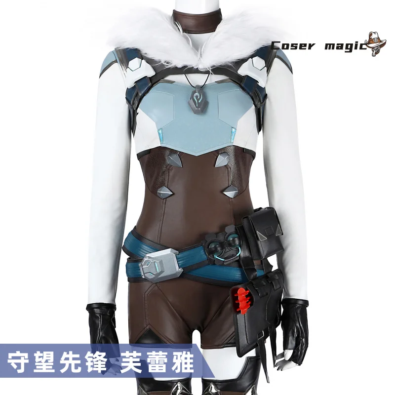 Overwatch Freyja 코스프레 의상 유니폼 할로윈 카니발 파티 크리스마스 역할 놀이 의류 여성용 의류