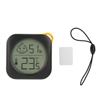 LCD Mini Digital Indoor Electronic Thermometer Smart Home Weather Station Temperature and Humidity Meter Black White