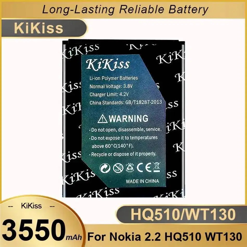 

Mobile Phone Battery HQ510 WT130 Lightweight For Nokia 2.2 3550Mah