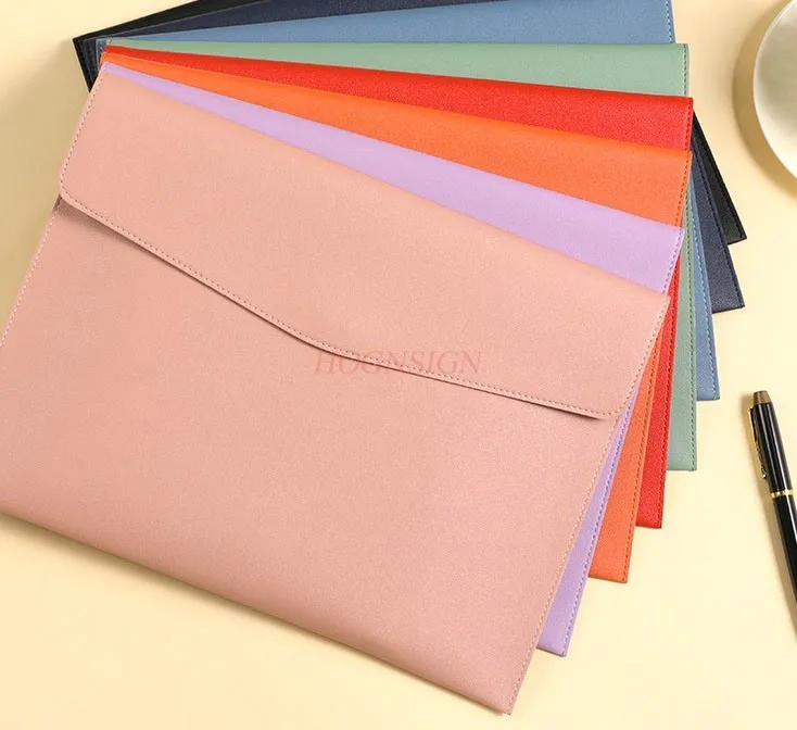 1 шт., сумка для файлов формата А4, сумка для файлов, водонепроницаемый материал, кнопка с кнопкой, официальная сумка для документов, офисная ручная сумка большой вместимости