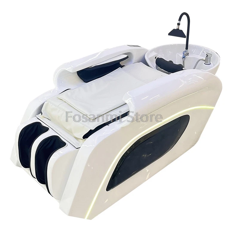 Luxury Intelligent Electric Massage Shampoo Bed With Fully Automatic Body Massage Fumigation Steam Water Circulation Massage Bed