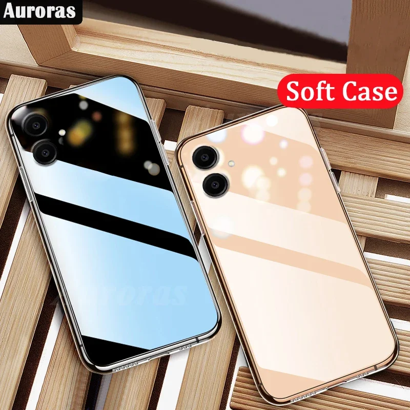 

Skinlee For Samsung Galaxy A06 Case 2PCS Original Transparent Silicone Clear Cover For Samsung Galaxy A16 A05 Back Casing