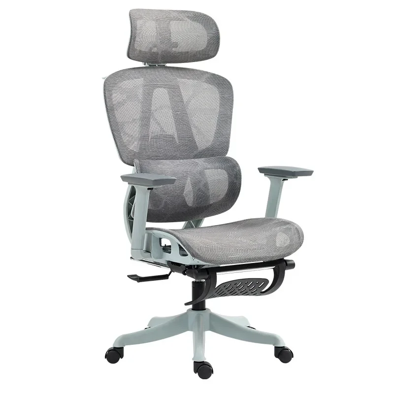 Comfortable Leather Executive Office Chair for Work and Study Ergonomic Swivel Office Chair with Lumbar Support and Wheels