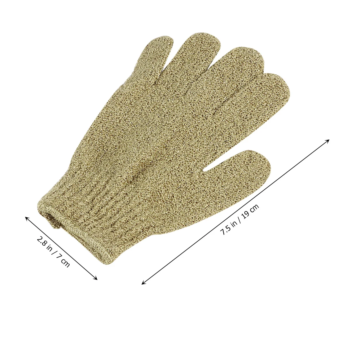 

2 Pairs Bath Gloves Body Scrubber Exfoliator Five Fingers Mitts Sponges Shower Skin Smoother Back Massager Glove Type