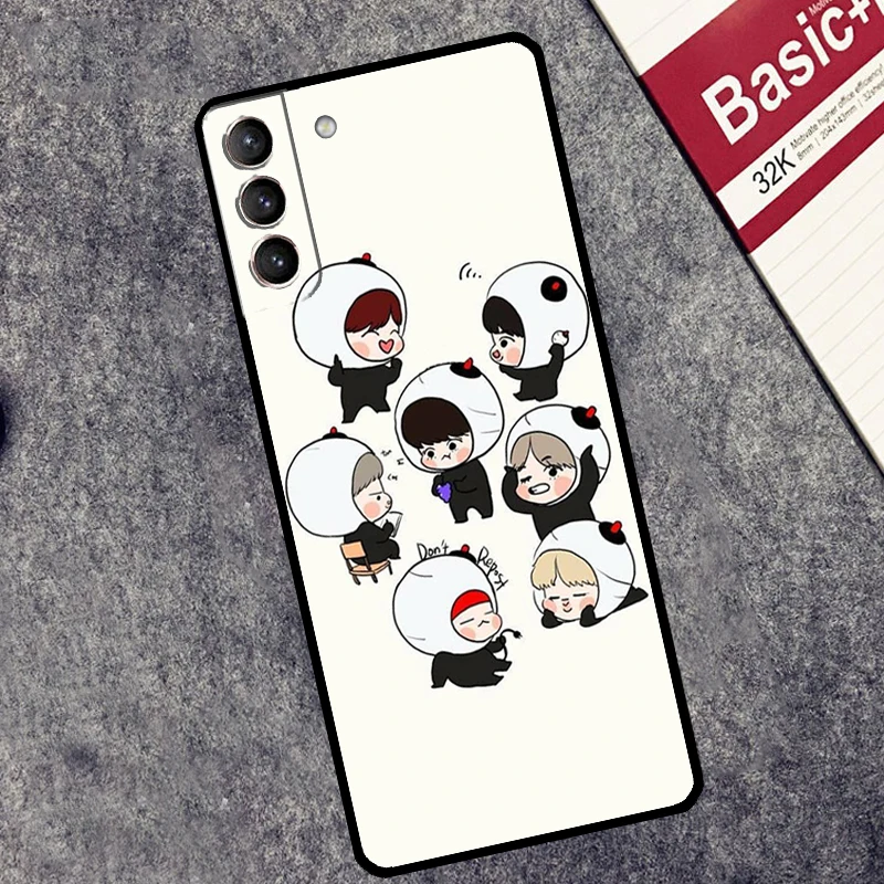 KPOP Korea Cover For Samsung Galaxy S24 Ultra S23 S22 S20 S21 FE S8 S9 S10 Plus Note 10 20 Ultra Case