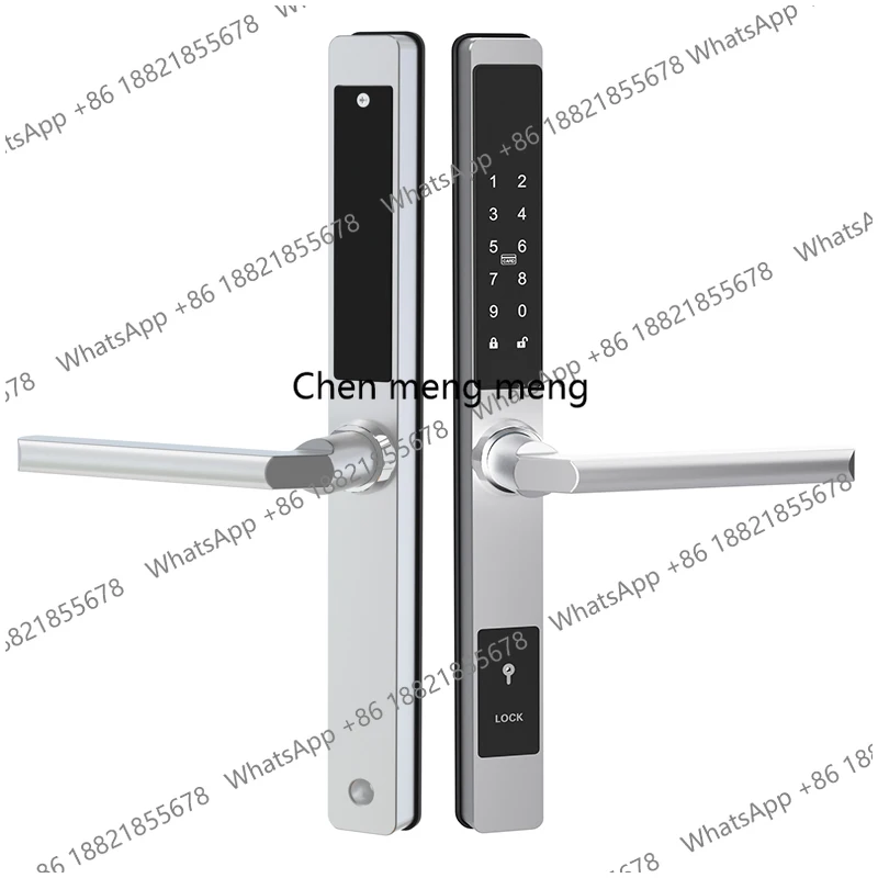 

Водонепроницаемый умный дверной замок: цифровой электронный замок с паролем и картой, алюминиевый раздвижной замок