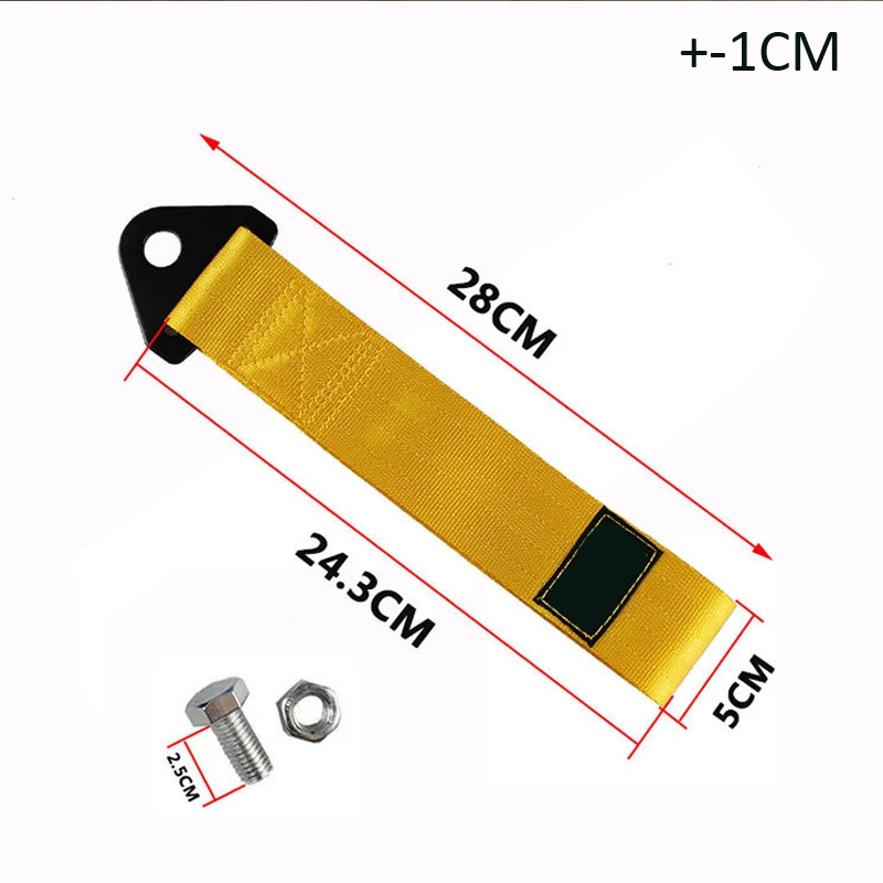 Car Styling JDM Style Car Towing Hauling belt for Honda TOYOTA Nissan Mitsubishi SUZUKI Subaru VW Bmw Audi Fiat Car Accessories