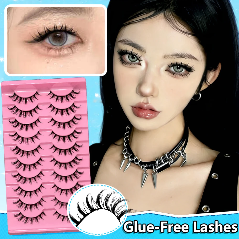 2026 New Little Devil Style 10-Pair Individual Eyelash Extensions, Creating Soft and Natural Faux Mink Eyelashes