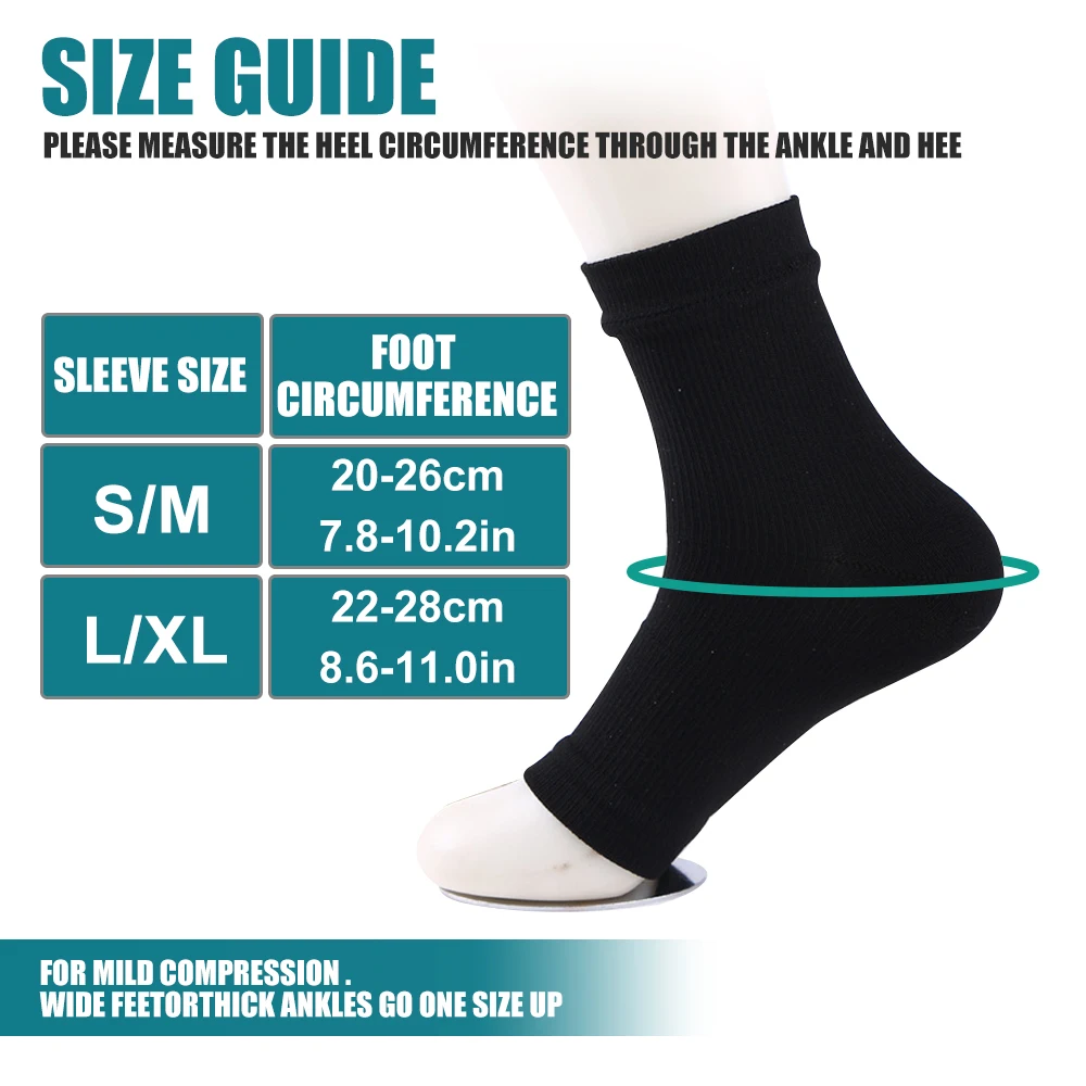 1Pair Compression Socks For Women Ankle Compression Sleeves Braces Arch Support Neuropathy Soothe Socks,Nano Soothesocks For Men