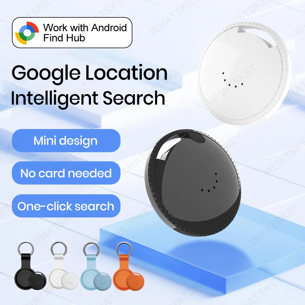 

GPS-трекер для Android с функцией Google Find Hub, портативный GPS-трекер, сигнализация от потери для Android, GPS-трекер-метка для отслеживания местоположения