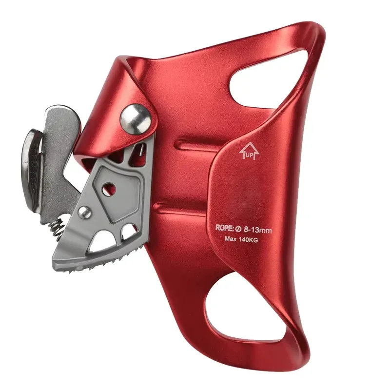 8-13mm Outdoor Rock Climbing Gear Aluminum Climbing Chest Ascender with 1mm Thickness Fall Protection