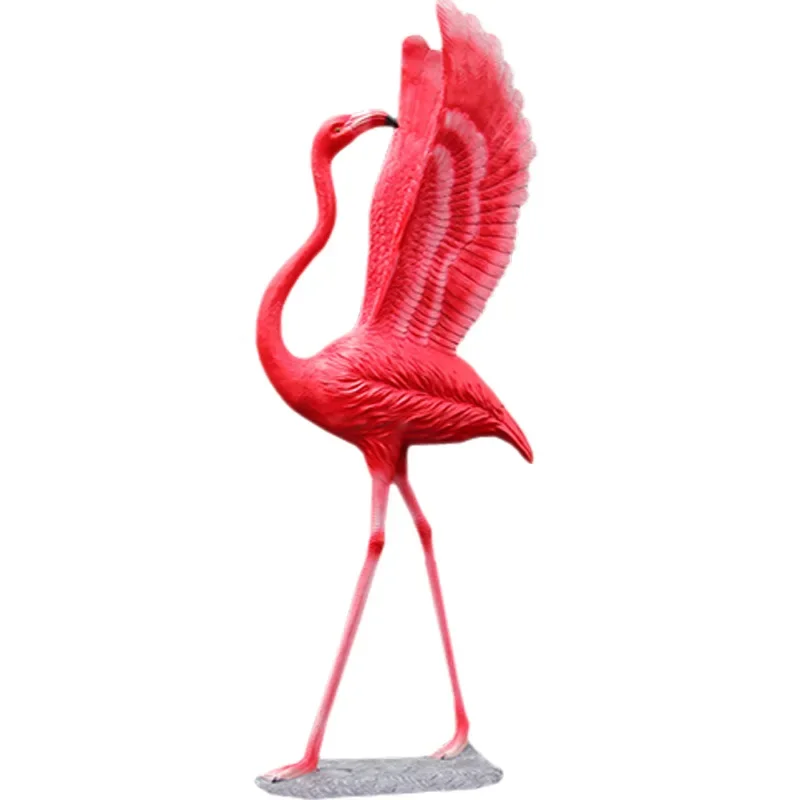 

Simulation flamingo ornament large sculpture outdoor garden courtyard pool animal shopping mall wedding