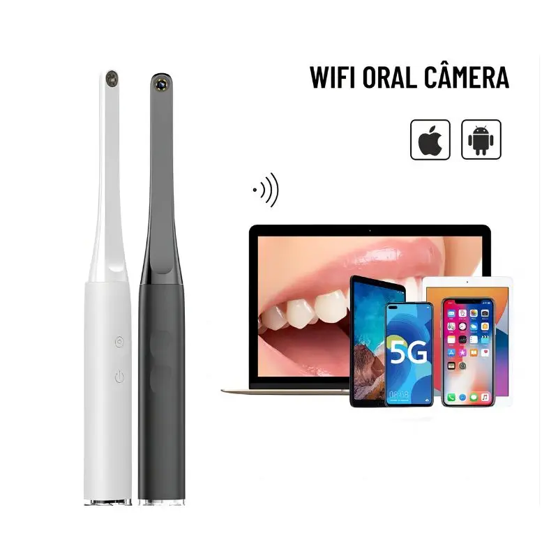 Imagem -01 - Mini Microscópio Digital para Exame Doméstico Scanner Intraoral Wi-fi 10720p hd Câmera Intraoral para Ios e Android mini microscopio digital para exame domestico scanner intraoral wi fi 10720p hd camera intraoral para ios e android 01
