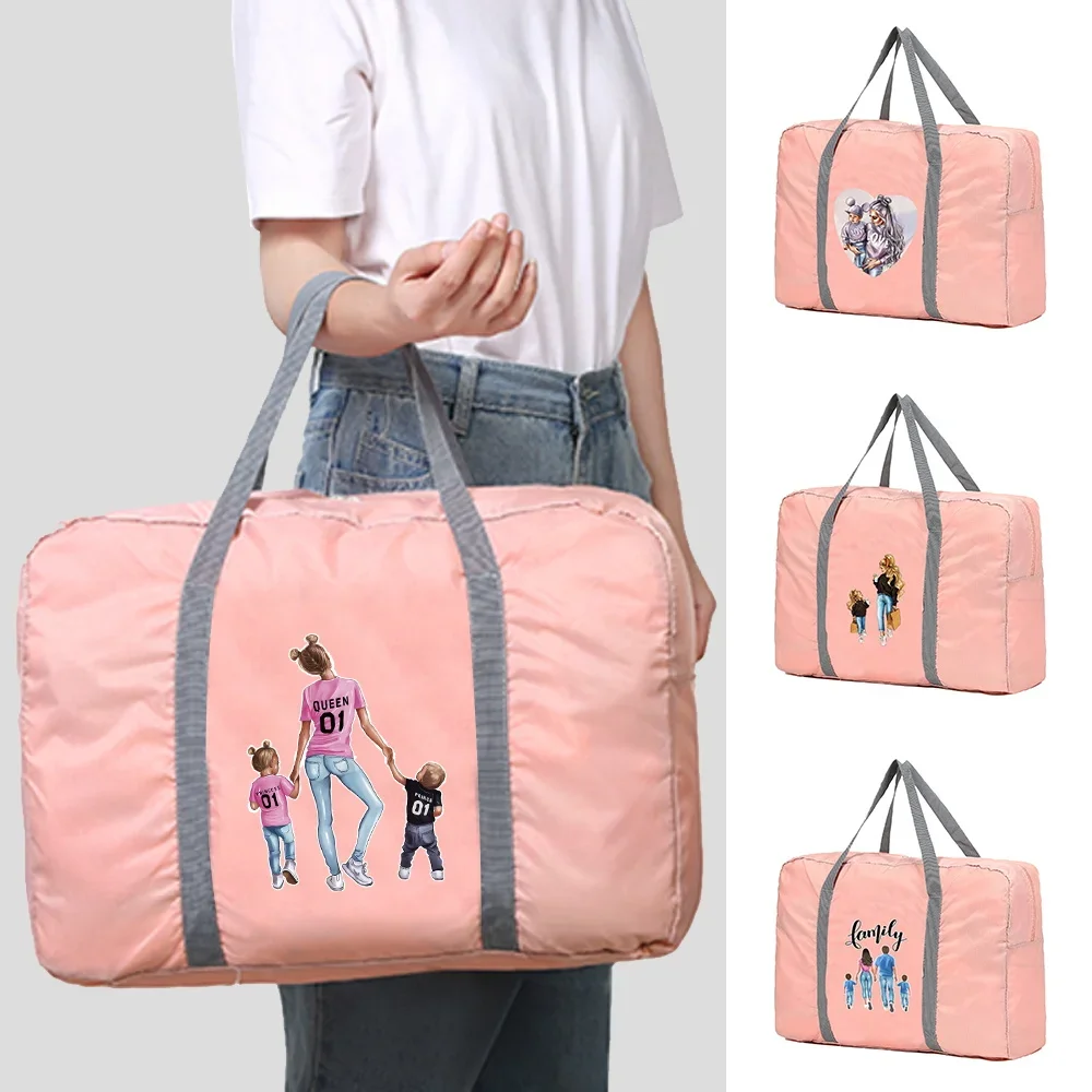 Travel Bag Large Capacity Holiday Traveler Accessories Luggage Folding Organizer Portable Unisex Clothes Storage Nylon Handbags