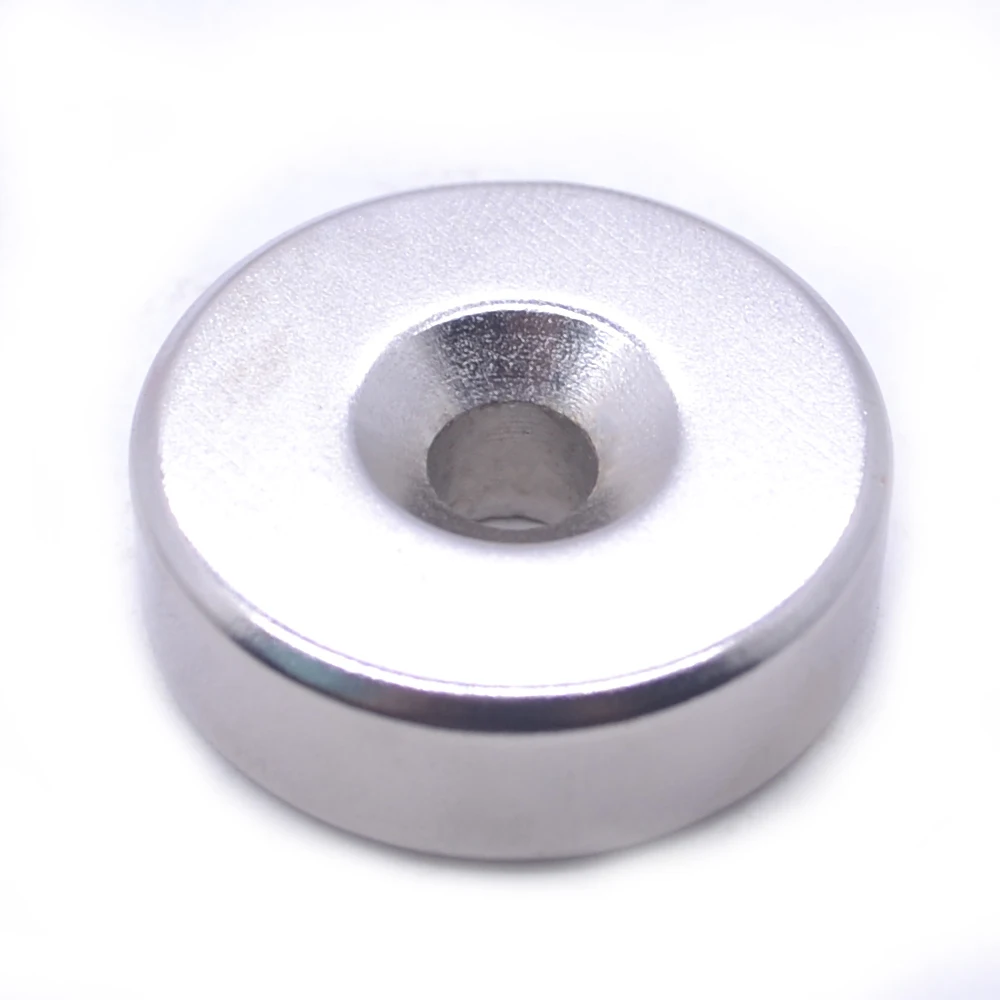 30/25/20/15/12/10/8mm x Hole3/4/5/6mm Round Magnet  Neodymium Magnet N35 Permanent NdFeB Super Strong Powerful Magnets With hole