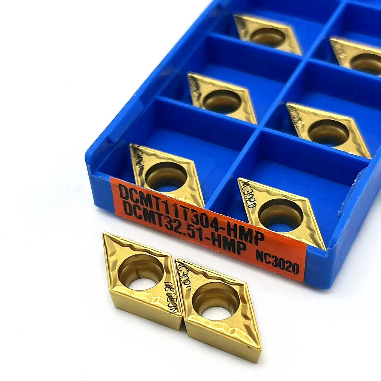 핀 밀링 툴 10 개 DCMT070204 DCMT11T304 HMP PC9030 NC3020, 카바이드 툴 고품질 절삭 공구 DCMT 070204 터닝 인서트