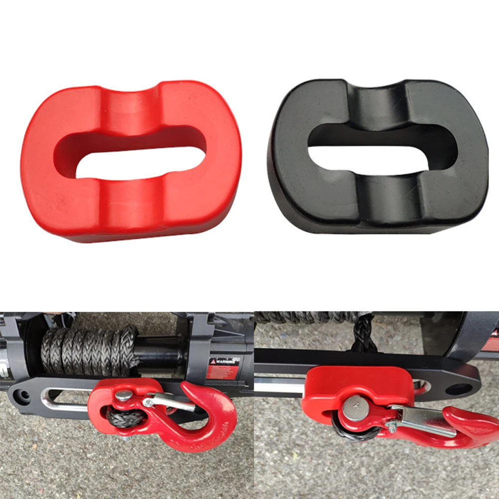 Rubber Stopper Stranded Cable Protective Tow Hook Universal 8000 lb or More Guide Winch (Stainless Steel Guide, Aluminum Guide)