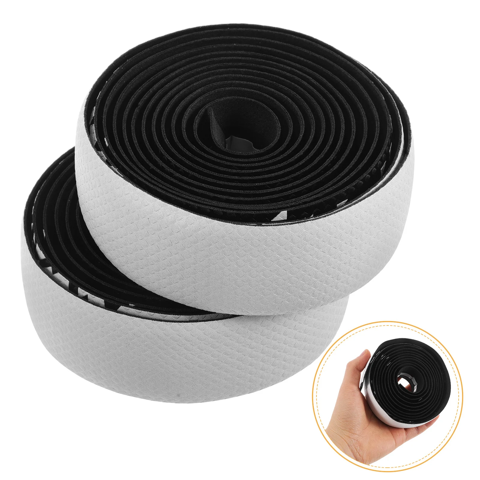 Gradient Color Road Bike Handlebar Tape Carbon Texture Shock Absorption Nonslip Cycling Wrap Grip Tape for Drop Handlebars