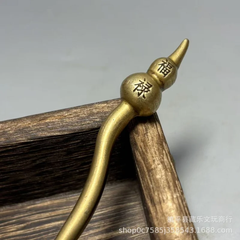 Antique- Copper , New -Style High-End Craft Decoration, Traditional Chinese Gold-Lustered Hairpin For Home Us