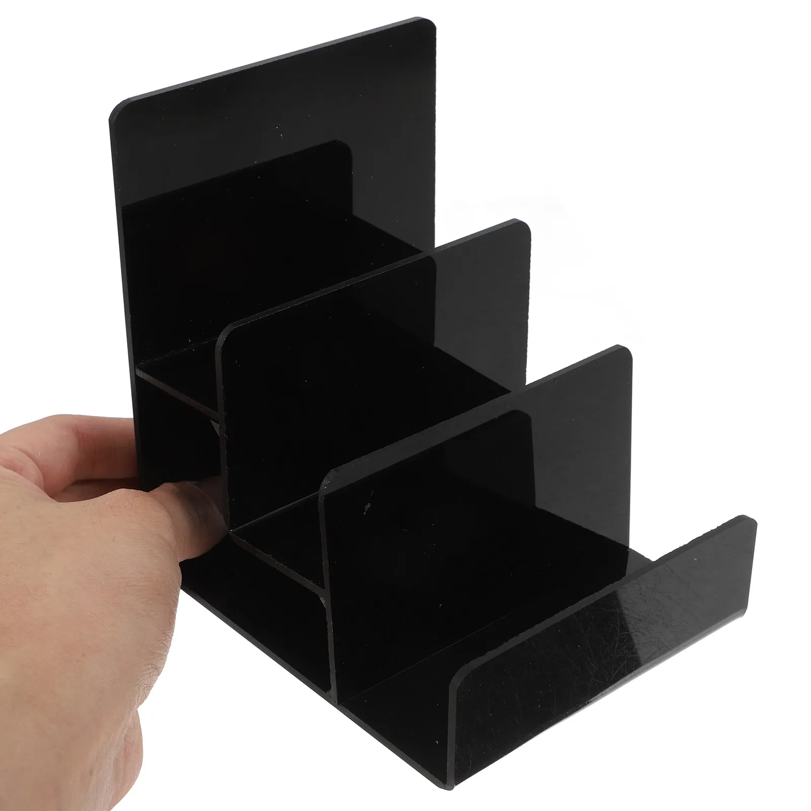Versatile Acrylic Wallet Display Stand Multi-Deck Purse Stand Holder Sunglass Display Rack Eyeglass Holder for Retail Store