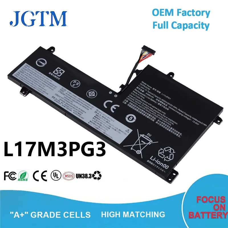 JGTM 4500MAH L17M3PG3 L17M3PG1 L17C3PG1 L17L3PG1 L17M3PG2 L17C3PG2 Battery For For Lenovo Y530-15I Legion Y7000P 2019 Y740 Y730