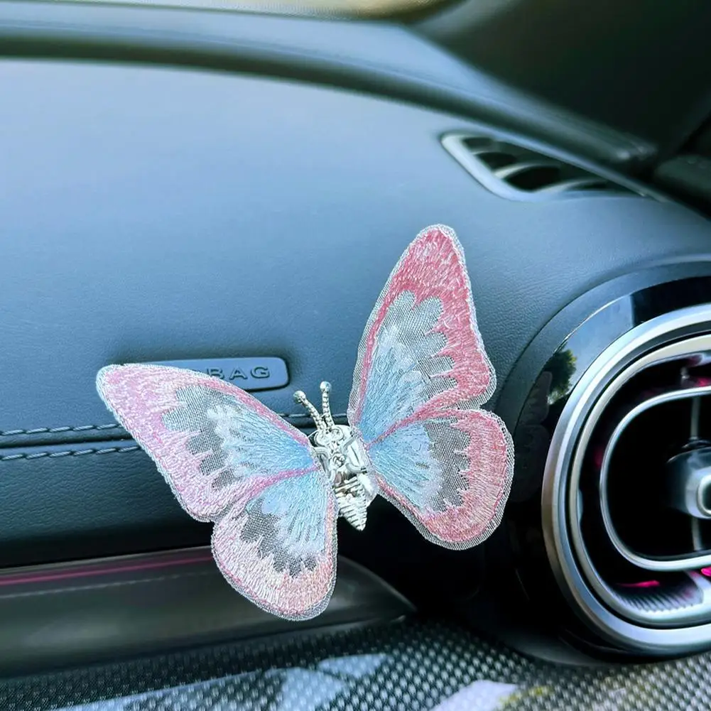 1pcs Creative Cute Bicycle Flying Butterfly Stickers Multi-functional Road Bike Car Interior Decoration Accessories