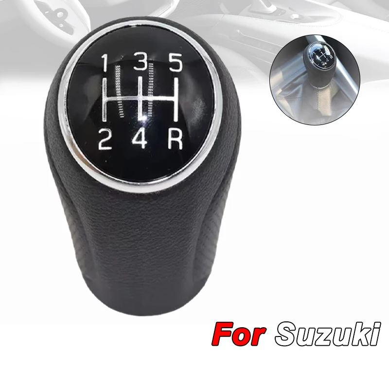 

5-Speed Manual Black Gear Shift Knob for Suzuki - Car Transmission Lever, Durable Auto Interior Accessories Parts