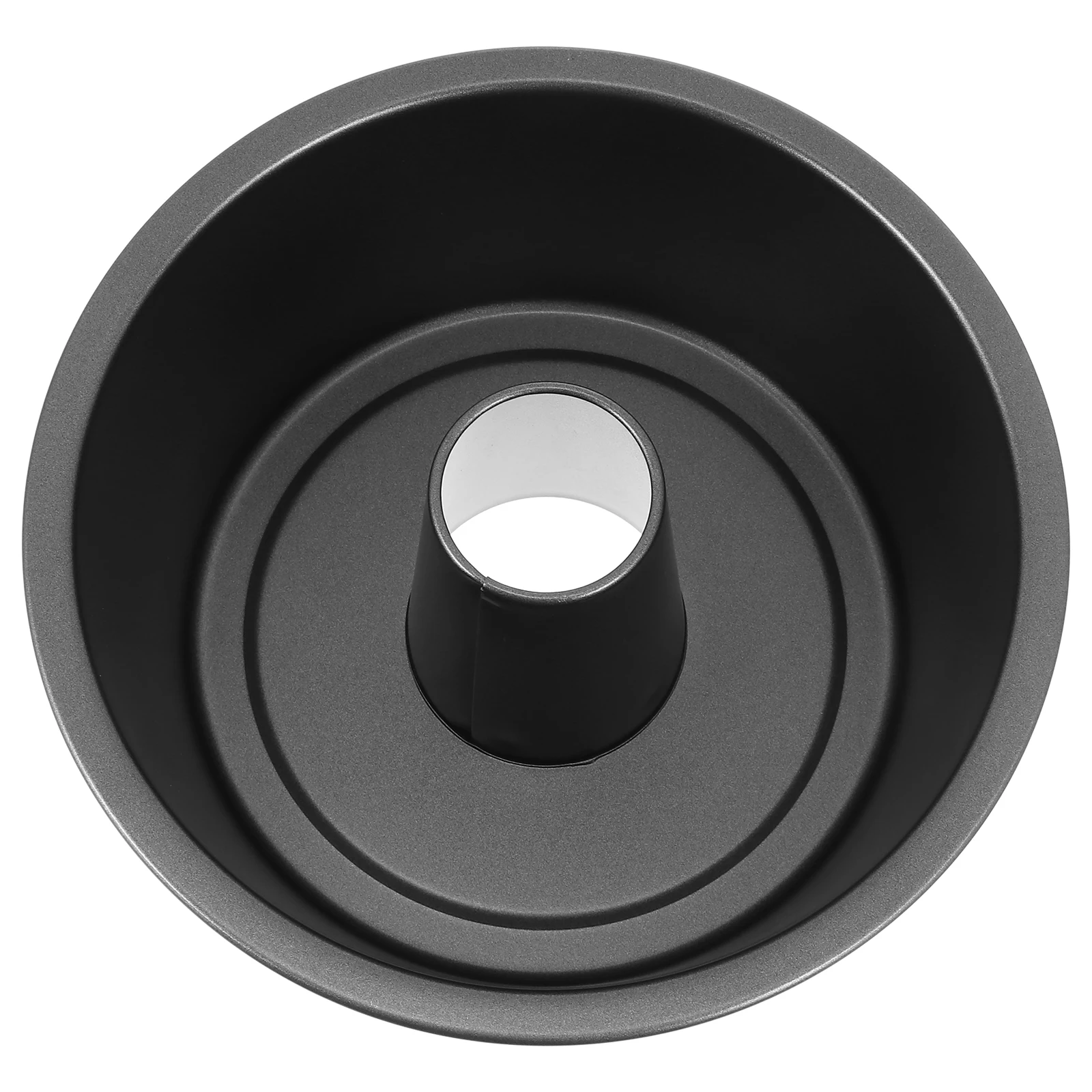 

1pc Round Hollow Cake Pan Carbon Steel Non-Stick Baking Mold Extra Thick Practical Bread Pie Pan Heat Resistant Easy