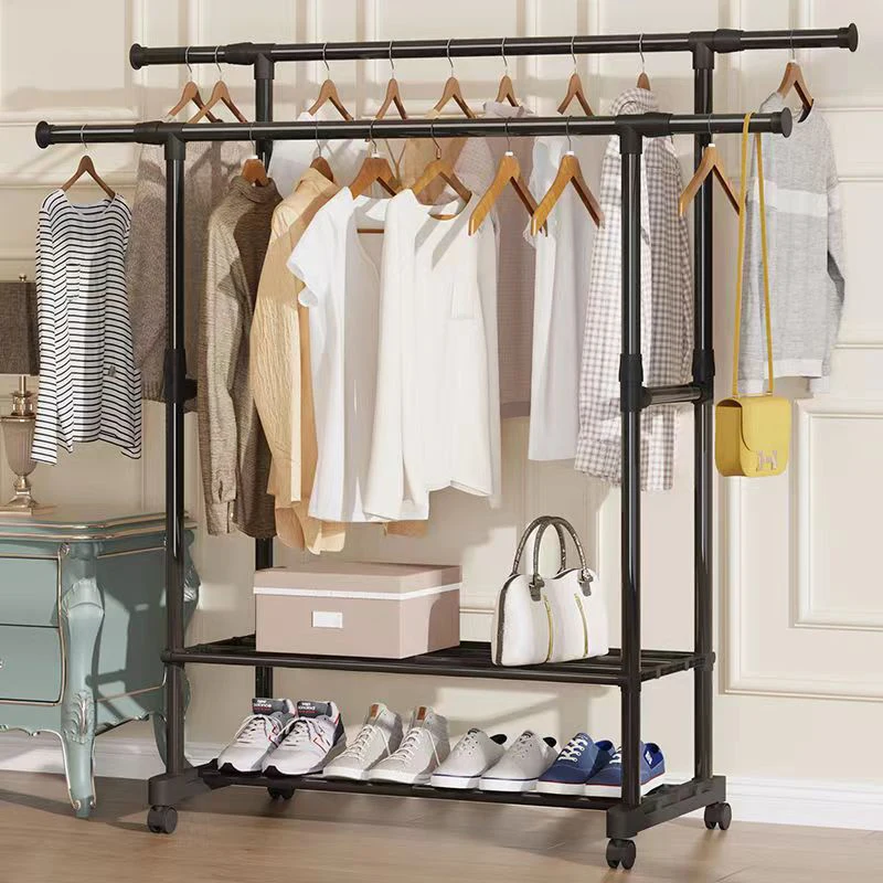 

Clothes Rack Standing Coat Rack Garment Standing Rack Clothes Garment Hanging Storage Wardrobe Shelves Floor Hall Furniture HY