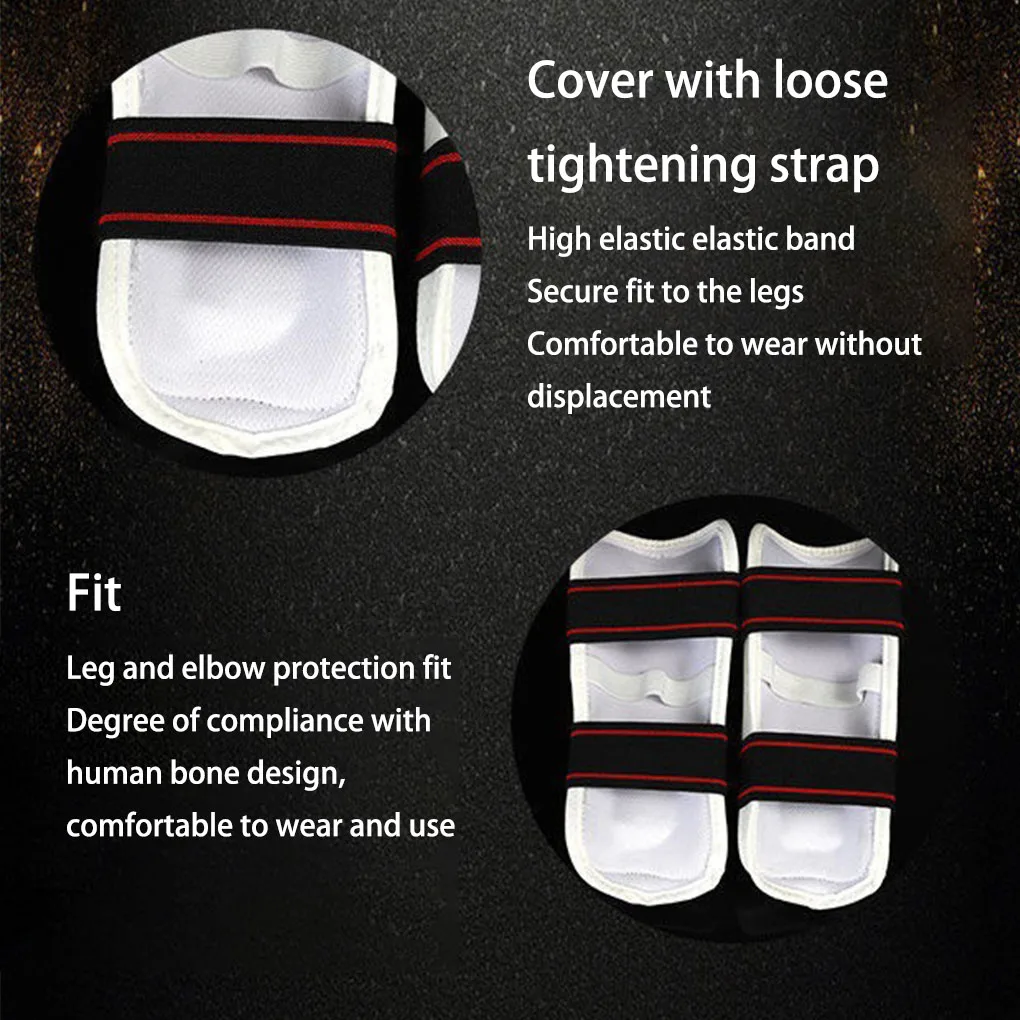 Taekwondo Protective Gear Full Set Arm Leg Brace Forearm Sleeve Support Cover Elastic Band Sports Protector s- xl/110-180