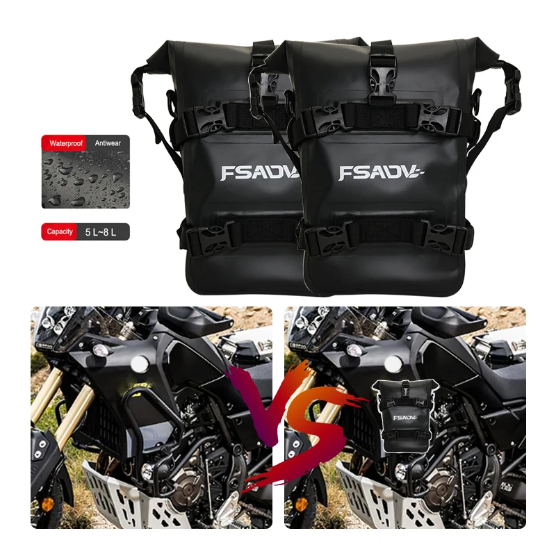 Motorcycle Frame Crash Bars Bag For Yamaha Tenere700 / XTZ700 Tenere 700 XTZ 700 2019-2022 Bumper Repair Tool Placement Bag