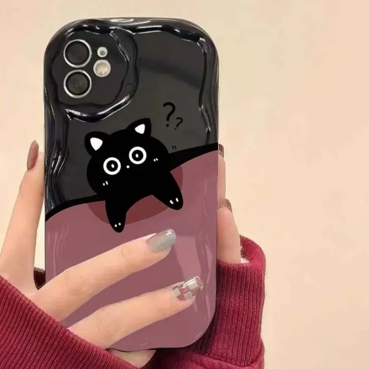 Question mark cat Phone Case For Xiaomi Mi 11 Lite 12T 12 Lite POCO F3 F4 M3 X4 GT X3 NFC X5 Pro Redmi Note 12 5G 11T Pro Soft